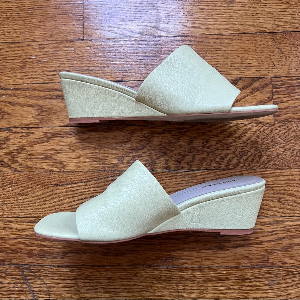 INTENTIONALLY BLANK Cream Mules